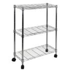 Alternate image 0 for Oceanstar Design Group Oceanstar 3-Tier Shelving All-Purpose Utility Cart, Chrome