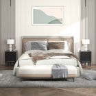 Alternate image 0 for Slickblue 2 Pieces Multipurpose Retro Nightstand with 2 Drawers-Black