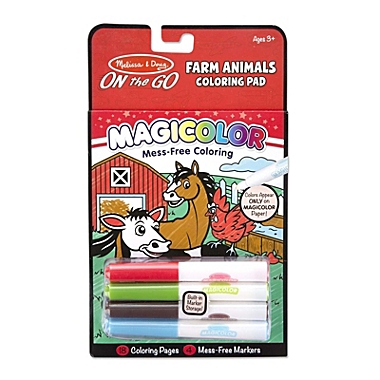 Melissa And Doug On The Go Magicolor Farm Animals Coloring Pad. View a larger version of this product image.