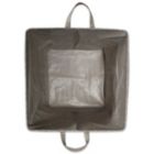 Alternate image 1 for DII Pe Coated Woven Paper Laundry Hamper Tribal Chevron Stone/Cream Rectangular 16X16X19