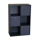 Alternate image 1 for Proman Products Contemporary Decorative Colonial Storage Cube, Black