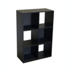Alternate image 2 for Proman Products Contemporary Decorative Colonial Storage Cube, Black
