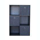 Alternate image 3 for Proman Products Contemporary Decorative Colonial Storage Cube, Black