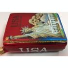 Alternate image 1 for USA Travel Guide Polish Mouth Blown Glass Christmas Ornament Tree Decoration