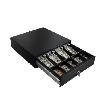 Adesso - Cash Drawer With Insert Tray Pos 16in 3 Point Locking Latch Bills & Coin Trays. View a larger version of this product image.