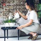 Alternate image 2 for Tree Nest (#122635) Hanging Sunny Lace Pattern Planter, White - 10" Diameter