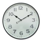 Alternate image 0 for Urban Trends Collection Metal Round Wall Clock with Box and Glass LG Metallic Finish Black