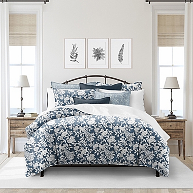 6ix Tailors Fine Linens Lark Navy Comforter Set. View a larger version of this product image.