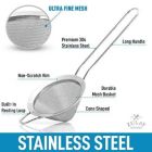 Alternate image 3 for Zulay Kitchen Cone Shaped Cocktail Strainer - Silver