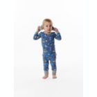 Alternate image 1 for Sleep On It Infant Boys Little Builder Zip-Front Coverall Pajama