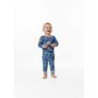Alternate image 2 for Sleep On It Infant Boys Little Builder Zip-Front Coverall Pajama