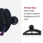 Alternate image 2 for Precision Quilting Tools Classy Clamps Wooden Quilt Wall Hangers 4 Small Clips (Dark) And Screws