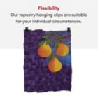 Alternate image 3 for Precision Quilting Tools Classy Clamps Wooden Quilt Wall Hangers 4 Small Clips (Dark) And Screws