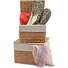 Alternate image 0 for Juvale Woven Storage Baskets with Lid and Removable Liner (2 Sizes, 2 Pack)