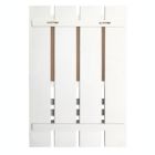 Alternate image 2 for Elegant Designs Chalkboard Sign with Key Holder Hooks and Mail Storage, White Wash