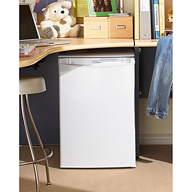 2.6 Cu. Ft. White Compact Refrigerator. View a larger version of this product image.