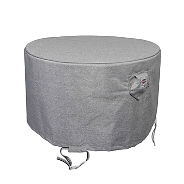 Summerset Shield Platinum 3-Layer Water Resistant Outdoor Fire Table Round Cover - 36.5x25", Grey Melange. View a larger version of this product image.
