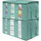 Alternate image 0 for Stock Preferred Closet Organizer & Storage Box Clothes Storage Bags w 3 Dividers Teal