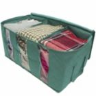 Alternate image 1 for Stock Preferred Closet Organizer & Storage Box Clothes Storage Bags w 3 Dividers Teal