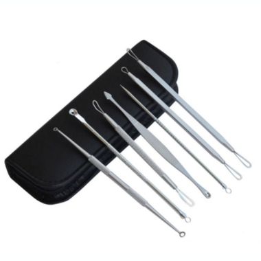 Tika 7-Pieces Blackhead Acne Comedone Pimple Blemish Extractor Remover. View a larger version of this product image.