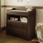 Alternate image 1 for Slickblue Baby Furniture 2 Drawer Diaper Changing Table in Espresso