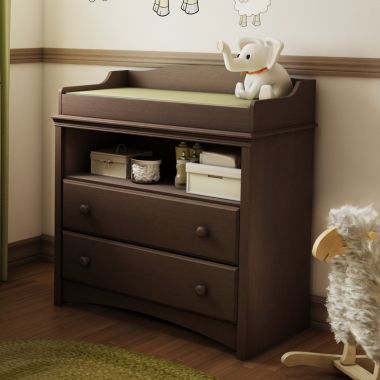 Slickblue Baby Furniture 2 Drawer Diaper Changing Table in Espresso. View a larger version of this product image.