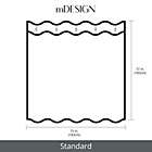 Alternate image 3 for mDesign Cotton Waffle Weave Fabric Shower Curtain