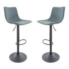 Alternate image 0 for LeisureMod Tilbury Modern Adjustable Bar Stool With Footrest & 360-Degree Swivel Set of 2