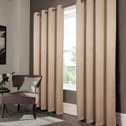 Oliva Gray Nora Embossed Blackout Grommet Panel - 52x90
