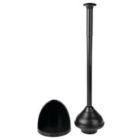 Alternate image 2 for mDesign Toilet Bowl Plunger Set with Drip Tray, Compact Storage