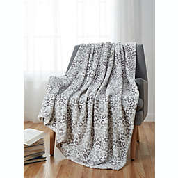 Kate Aurora Safari Living Leopard Print Ultra Soft & Plush Oversized Accent Throw Blanket - 50 in. W x 70 in. L