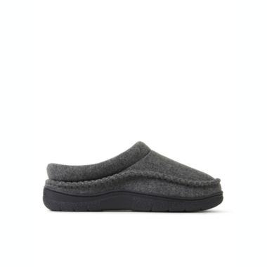 Dearfoams Mens Thompson Wool Blend Clog w/ Whipstitch. View a larger version of this product image.