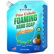 Bastion Foaming Antibacterial Hand Soap  Pina Colada Scented Refill Pouch (32oz)