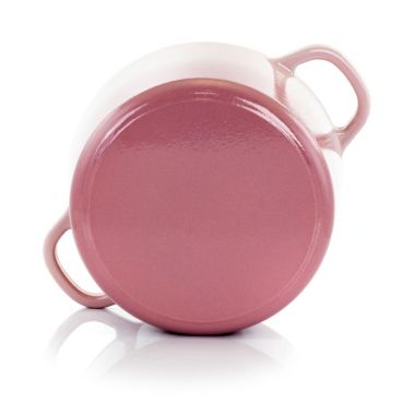 Crock-Pot Artisan 2 Piece 5 Quarts Enameled Cast Iron Dutch Oven in Blush Pink. View a larger version of this product image.