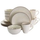 Alternate image 0 for Elama Honey Ivory 16 Piece Stoneware Dinnerware Set in Ivory