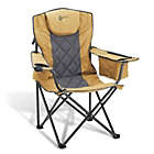 Alternate image 0 for Arrowhead Outdoor Portable Folding Camping Quad Chair w/ 6-Can Cooler in Tan