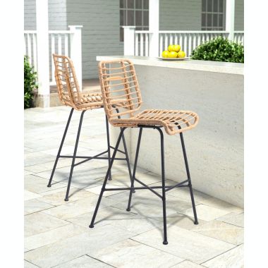 Slickblue Murcia Bar Chair (Set of 2) Natural. View a larger version of this product image.