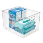 Alternate image 1 for mDesign Plastic Bathroom Storage Bin Tote with Handles, 8 Pack