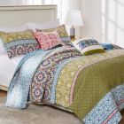 Alternate image 1 for Greenland Home Shangri-La Quilt and Pillow Sham Set - 5-Piece - King/Cal King 105x95",Multi