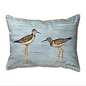 Zippered Betsy Drake Yellow Legs Coastal Outdoor Pillow 20 Inch x 24 Inch