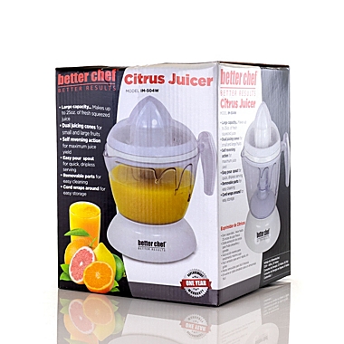 Better Chef 25 Ounce Electrical Citrus Juicer in White. View a larger version of this product image.