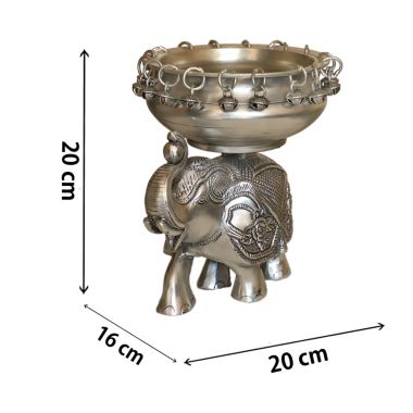 Cottage Handicraft ,Urli Elephant with Free Elephant Gift. View a larger version of this product image.