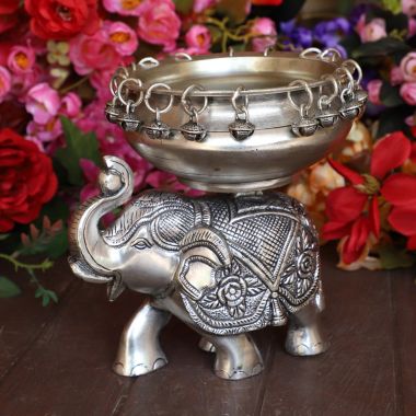 Cottage Handicraft ,Urli Elephant with Free Elephant Gift. View a larger version of this product image.