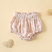 Laurenza&#39;s Pink Floral Gauze Diaper Cover Bloomers