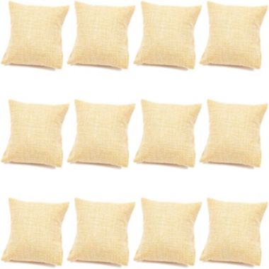 Juvale Bracelet Pillow Display 12-Pack Linen Jewelry Display Pillow 3 x 3 inches - Beige. View a larger version of this product image.