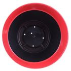 Alternate image 2 for Garden Elements Glazed Brushed Happy Large Plastic Planter, Bright Red, 15 Inch