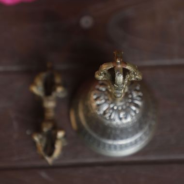 Cottage Handicraft, Tibetan Bell & Dorje, Small with free Elephant Gift. View a larger version of this product image.