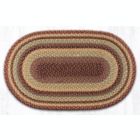 Alternate image 0 for Earth Rugs C-357 Burgundy / Gray / Cream Oval Braided Rug 27 x 45 inch
