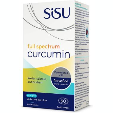 Sisu - Full Spectrum Cucomin 60 Gel Capsules. View a larger version of this product image.