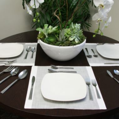Gibson Home Astonshire 45 Piece Stainless Steel Tumble Finish Flatware Set. View a larger version of this product image.